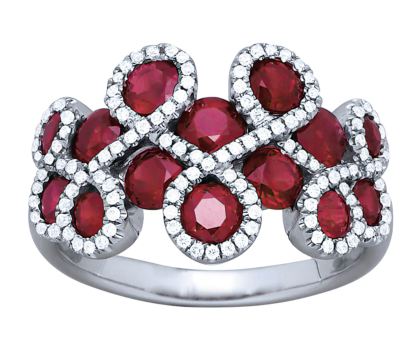 Bague constellation rubis