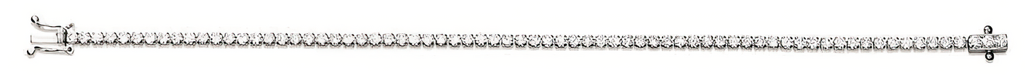 Bracelet rivière de diamants 2,77 carats