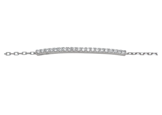 0.10 carat line bracelet