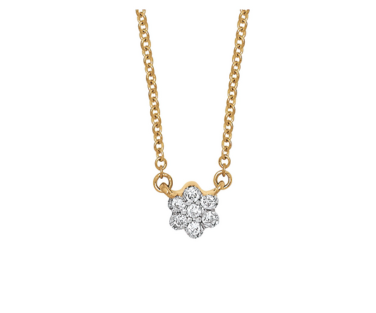 Collier pendentif fleur