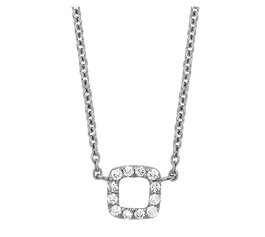 Diamond square pattern necklace