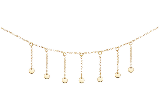 gold dance necklace