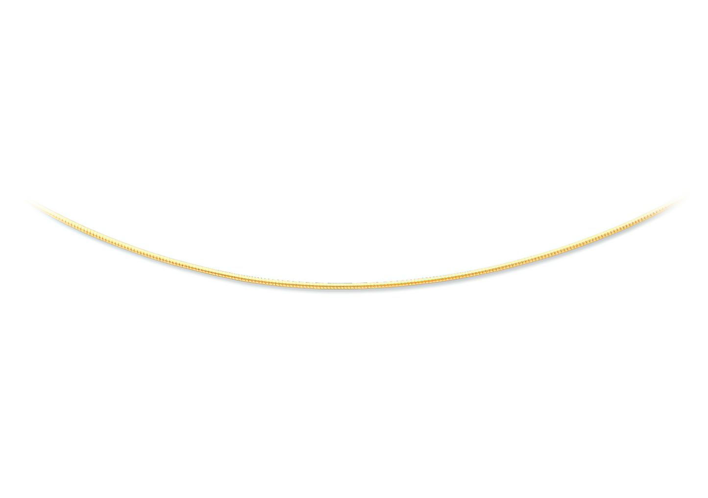 omega gold necklace