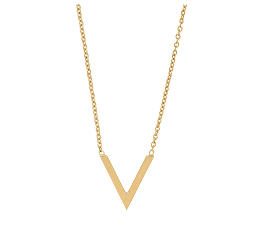 Victory gold necklace