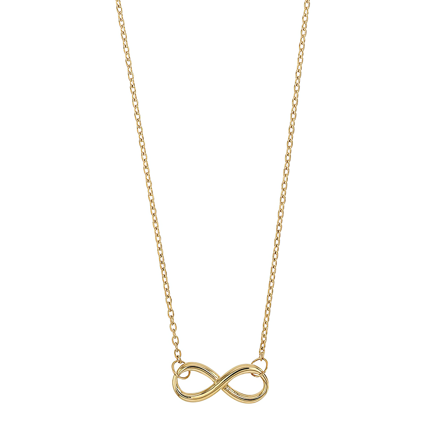 9 carat gold infinity necklace