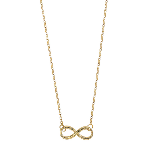 Infinity-Halskette aus 9 Karat Gold