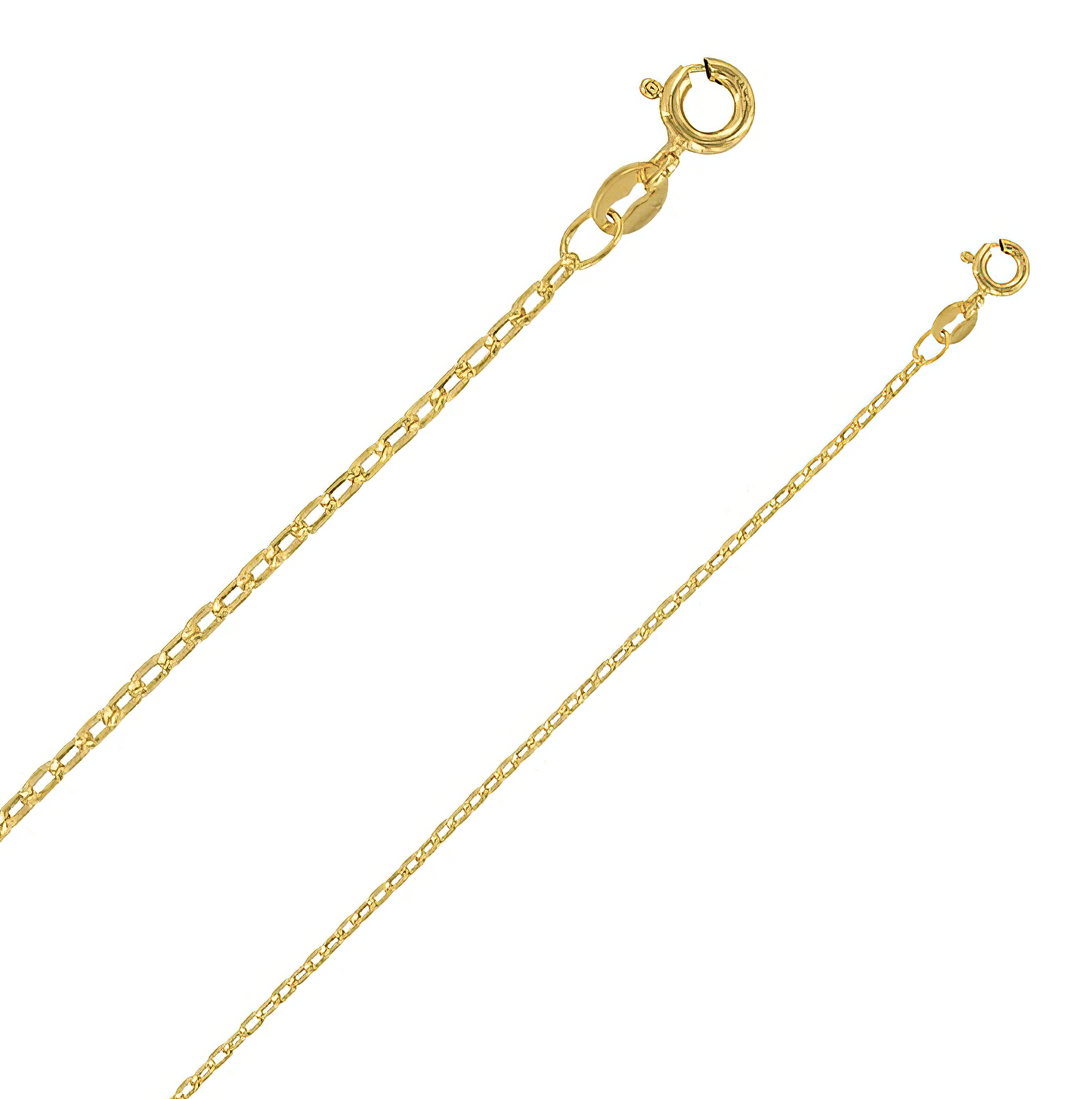 9 carat gold cable link chain