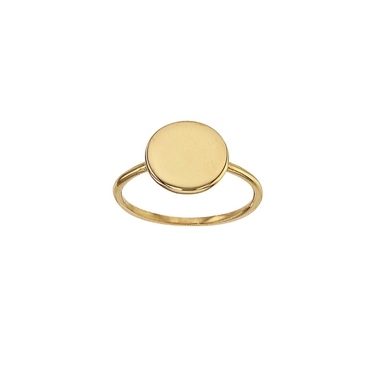 9 carat gold stamp ring